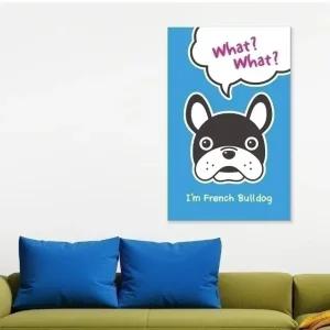 ( 출고옵션 - 35X35cm ) 강아지 캔버스액자 아임 프렌 (WF167E2)