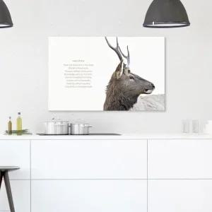 ( 출고옵션 - 25X40cm ) 자연 감성 캔버스액자 사슴의 (WF16807)