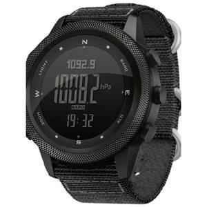 다기능 전술시계 수영 스포츠 방수 시계 전자 고도 산악 블랙 야외 스트랩 나일론 등산
