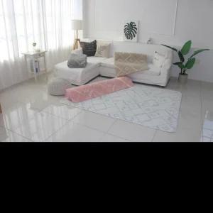 월드리아 레인보우 극세사 쟈가드 메쉬 러그 카페트