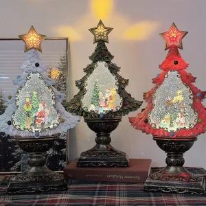 크리스마스 대형 트리 오르골 조명 스노우볼 크리스마스 소품 트리장식 3col