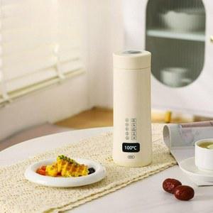 USB텀블러 차량용 충전식 무선 여행용 보온병 전기포트 화이트