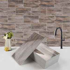 베인리 100피스 필 앤 스틱 백스플래시, 3인치 x 6인치 서브웨이