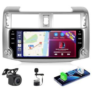 Inefala [8 Core 6G+128G] 2010-2019 토요타 4 러너용 안드로이드 15 카 스테레오, 무선 카플레이 오토, 10.33인치 HD 터치스크린 라디오, GPS WiFi Bluetooth5.0 FM/RDS EQ/DSP 59UI SWC 탑재