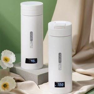 물끓이는 텀블러 가열 전기 캠핑 커피 등산 휴대용 보온컵 포트