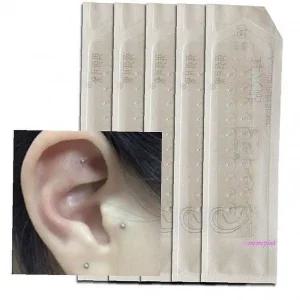 투명이혈 지압 귀침 패치 100매 이어 테라피 혈자리 귀지압 스티커 기석 순환템 붓기qrs539