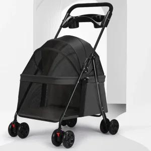 펫츄츄 저상형 강아지 유모차 접이식 개모차 매쉬 애견 중형견 소형견 펫웨건 폴딩