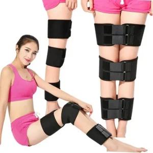 휜다리 허벅지 자세 오다리 3중다리보정벨트-블랙