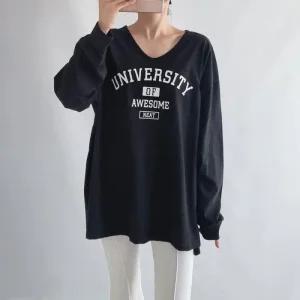 빅사이즈 511 유니여리브이넥박스티 DNSQ600