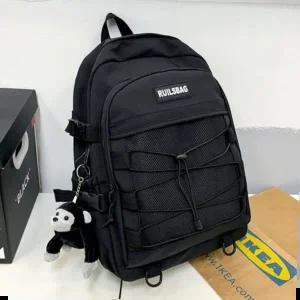 대학생백팩 중학생 고등학생 백팩 캐주얼 패션 책가방 검정 가방