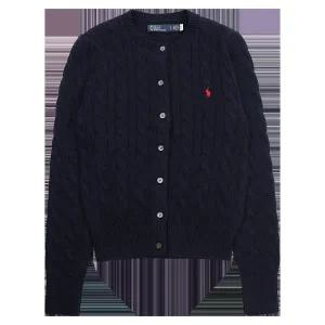 [폴로랄프로렌] 케이블 니트 코튼 크루넥 꽈배기 가디건 WMPOSWENDW20116400