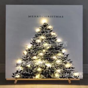 명화그리기 피포페인팅 크리스마스 트리 빛나는 독일 그림그리기 꽃 유화 풍경화원목 세트