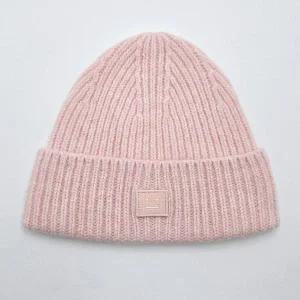 [아크네스튜디오] 미니 팬시 PANSY 페이스 비니 페이디드 핑크 멜란지 D40006 CS1