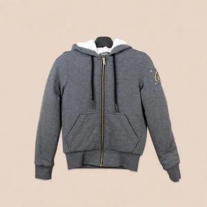 [무스너클] 패션 여성 버니후드 집업 차콜 M39LS601