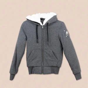 [무스너클] 클래식 여성 버니후드 집업 차콜 MK8601LS 806