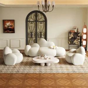 구름쇼파 인테리어 1인용 스튜디오 양털 쇼파 거실