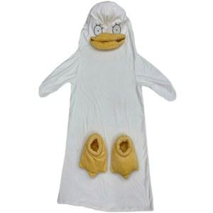 대왕머리 오리 잠옷 실내화 150 커플 할로윈 상의 160CM 두꺼운 동물