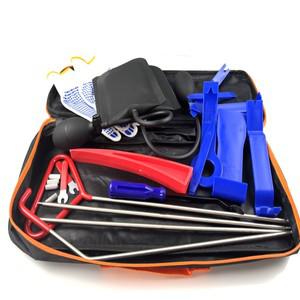 도어 락픽 도구, 에어백이  전문가용 자물쇠 제조공 가방, 플라스틱 프라이 스테인리스 스틸 오프닝