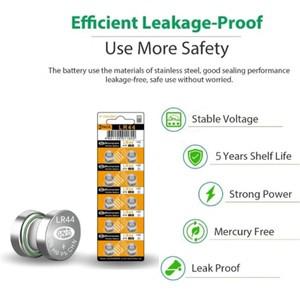 5-50pcs 고용량 LR44 배터리 L1154F AG13 A76 프리미엄 알카라인 1.5V 버튼 코인 셀 계산기