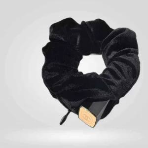 벨벳 지퍼 곱창밴드 머리끈 LM-0550 헤어고무줄 헤어끈 검정머리끈