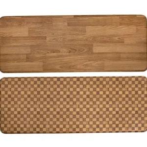 양면 주방 매트 감성 우드패턴 논슬립 주방 발 매트 싱크대 인테리어 탄성 충격 차단 냉기 흡수
