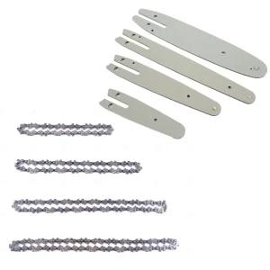 미니 전기톱 체인 톱날 가이드 벌목 가지치기 캠핑 전지 가위