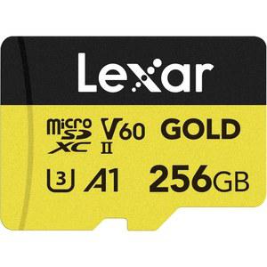 [미국배송] LEXAR 256GB 프로페셔널 골드 마이크로 SD 카드 UHS-II C10 U3 V60 A1 풀 HD 4K 최대 280/180MB/S MICROSDXC 메모리 드론 액션 카메라 휴대용 게임 장치(LMSGOLD256G-BNNNG)용