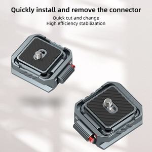 Leaplight Metal Arca 퀵 릴리스 키트 DJI호환 Zhiyun 안정기 용 카메라 마운트 삼각대 헤드 슬라이드 레일