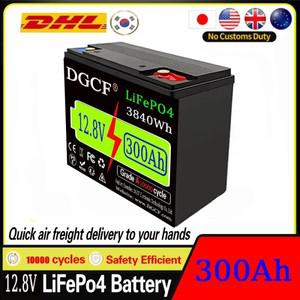 LiFePO4 12.8V 리튬 배터리 500Ah 6400Wh 내장 200A BMS 충전식 RV/캠핑카 태양광 해양 오버랜드용