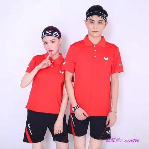 남성 여성 탁구복 의류 티셔츠 유니폼 반팔 긴바지 훈련