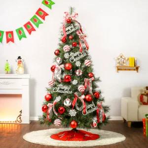 크리스마스 트리 대형 210cm 해피 롤리팝 뉴리얼 솔잎 풀세트 (전구및 장식 포함)