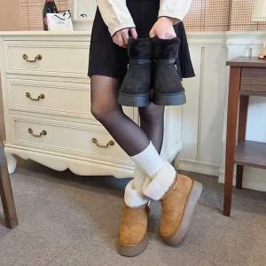 대신cm Oaw-6060 벨트 스웨이드 여성털부츠/어그털부츠