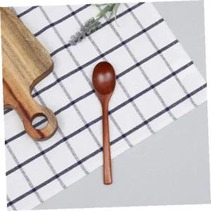 [골드스마일]국물숟가락 로즈우드옻칠우동스푼(소)라면국수숟가락