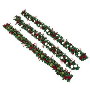 크리스마스  덩굴 장식 호텔 매장 창문 인테리어 소품