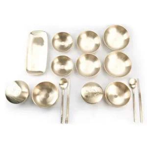 [골드스마일]방짜유기 대접 밥그릇 유기 식기 칠첩