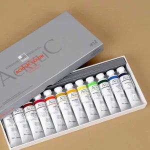 아크릴 물감 20ml 12색 아트 재료 유화 예술 공예 용품