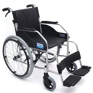 [케이체어] 알루미늄 경량형 보호자 브레이크 휠체어 TRIPLE A1 - 22인치 PU타이어