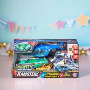 팀스터즈 경찰차 3종 경찰놀이 헬리콥터 스포츠카 폴리스카 미니카 라이팅 유아 자동차