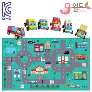 KC인증 자동차 6종 도로매트 세트 유치원 어린이집 자동차 교통 교육