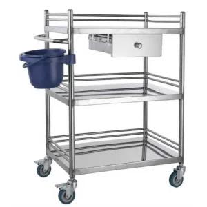 병원 웨건 스텐 트롤리 이동식 카트 다용도 트레이