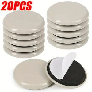 20PCS 피트 글라이더 슬라이딩 패드 홈 가구 가정용 하드웨어 용 PTFE 스퀘어 플로어 무버