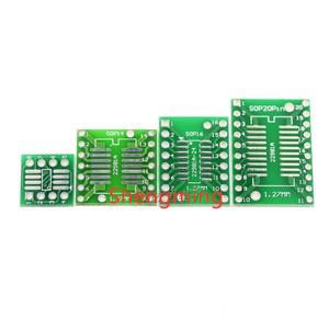 10PCS SOP 8 14 16 20 to DIP 전송 보드 핀 피치 어댑터 PCB