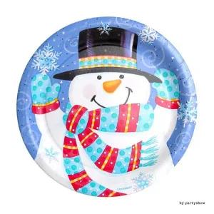 PWM - DK 크리스마스 23cm파티접시 눈사람(6개입)