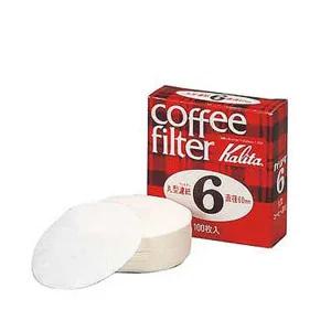 칼리타 원형 필터 6호 커피필터 여과지 100매