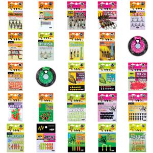 소품모음 바다 민물 도래 구슬 고무 케미 봉돌 채비