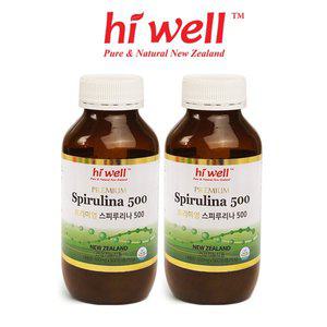 [하이웰]프리미엄 하와이안 스피루리나 500정 2통