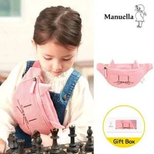 갤러리아 마뉴엘라 키즈슬링백 코듀로이 유아힙색 핑크키티