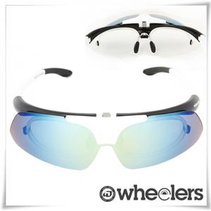 스포츠 미러 선글라스 안경겸용 플립형 SP3771 WH