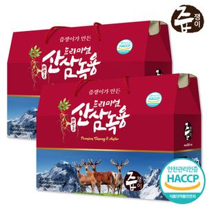 배양근산삼 녹용즙 2박스 60포