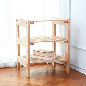 다용도 원목 3단 협탁